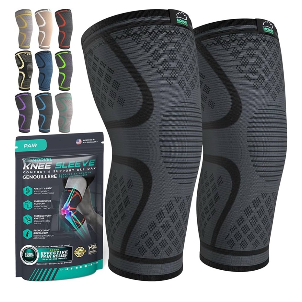 NWT - Knee Compression Sleeve with Black Accents